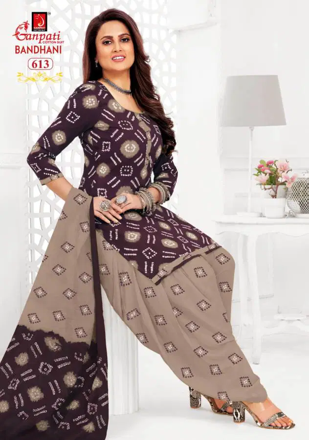 Bandhani Vol 6 By Ganpati Printed Pure Cotton Dress Material Wholesalers In Delhi